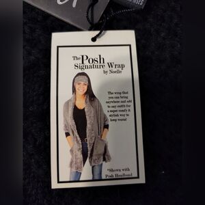 Noelle Charcoal Posh Signature Wrap Sweater